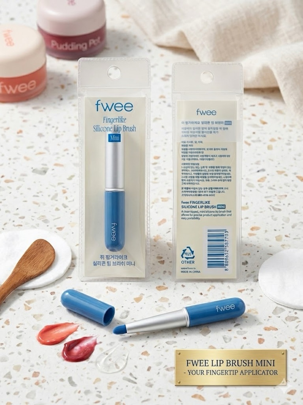 fwee Fingerlike Silicone Lip Brush Mini K Beauty